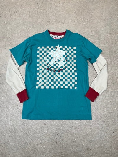 Woven Blue T-shirt (Star print)-Hannah Creak-APOC STORE