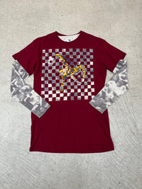 Woven T-shirt (Star print)-Hannah Creak-APOC STORE