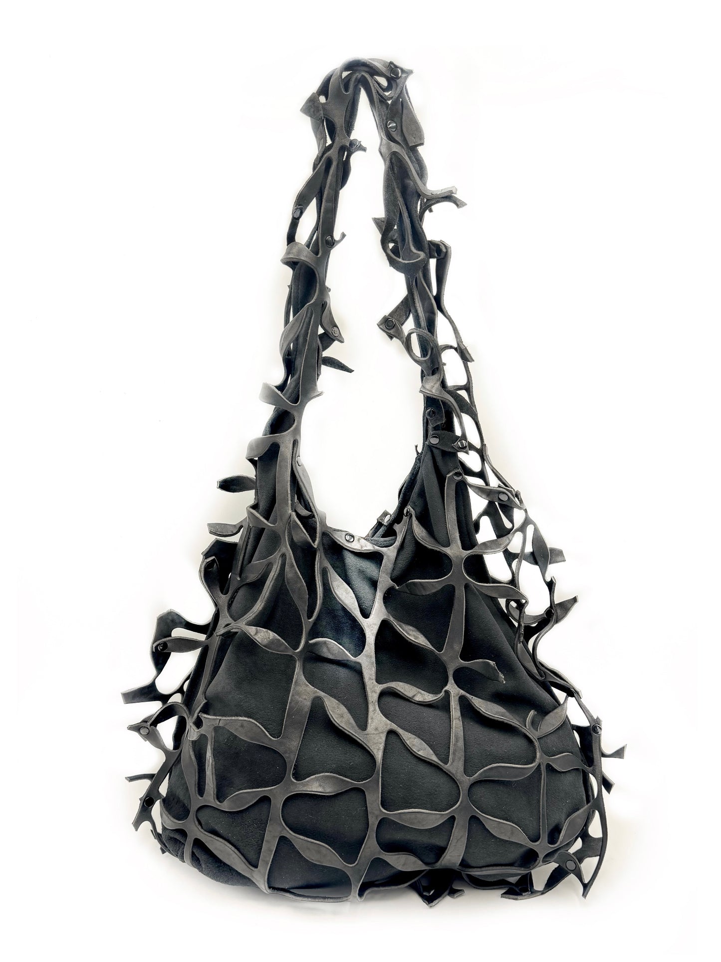 Reverse centipede bag black-Greco-APOC STORE