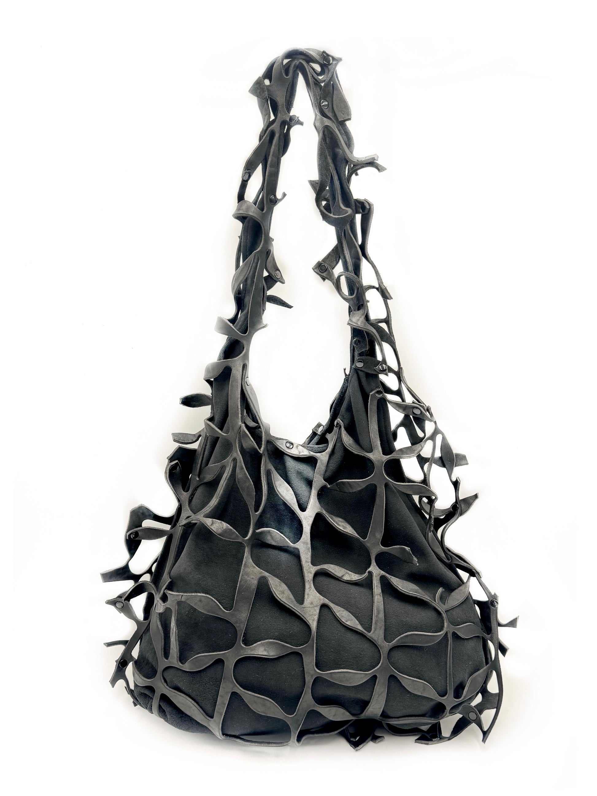 Reverse centipede bag black-Greco-APOC STORE