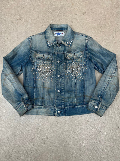 Studded Denim jacket-Hannah Creak-APOC STORE