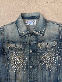 Studded Denim jacket-Hannah Creak-APOC STORE