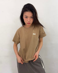 Cut off T-shirts (Beige)-EGNARTS-APOC STORE