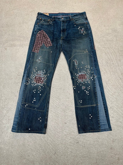 Studded Denim jeans #1-Hannah Creak-APOC STORE