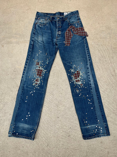 Studded Denim jeans #4-Hannah Creak-APOC STORE