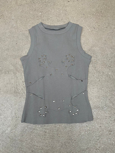 Orchid Vest Light Grey-Hannah Creak-APOC STORE