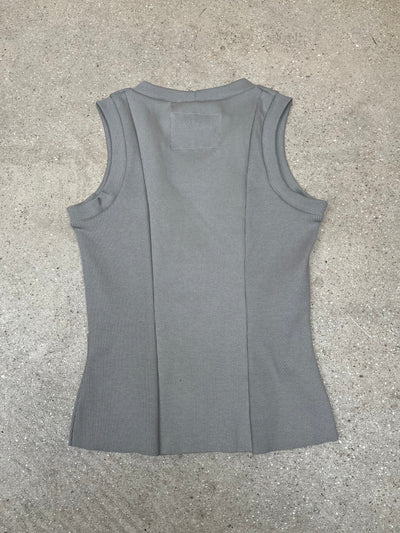 Orchid Vest Light Grey-Hannah Creak-APOC STORE