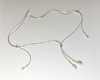 Pearl tassel necklace 03-Jaekim-APOC STORE