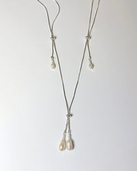 Pearl tassel necklace 03-Jaekim-APOC STORE