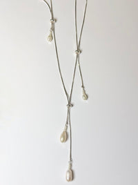 Pearl tassel necklace 03-Jaekim-APOC STORE