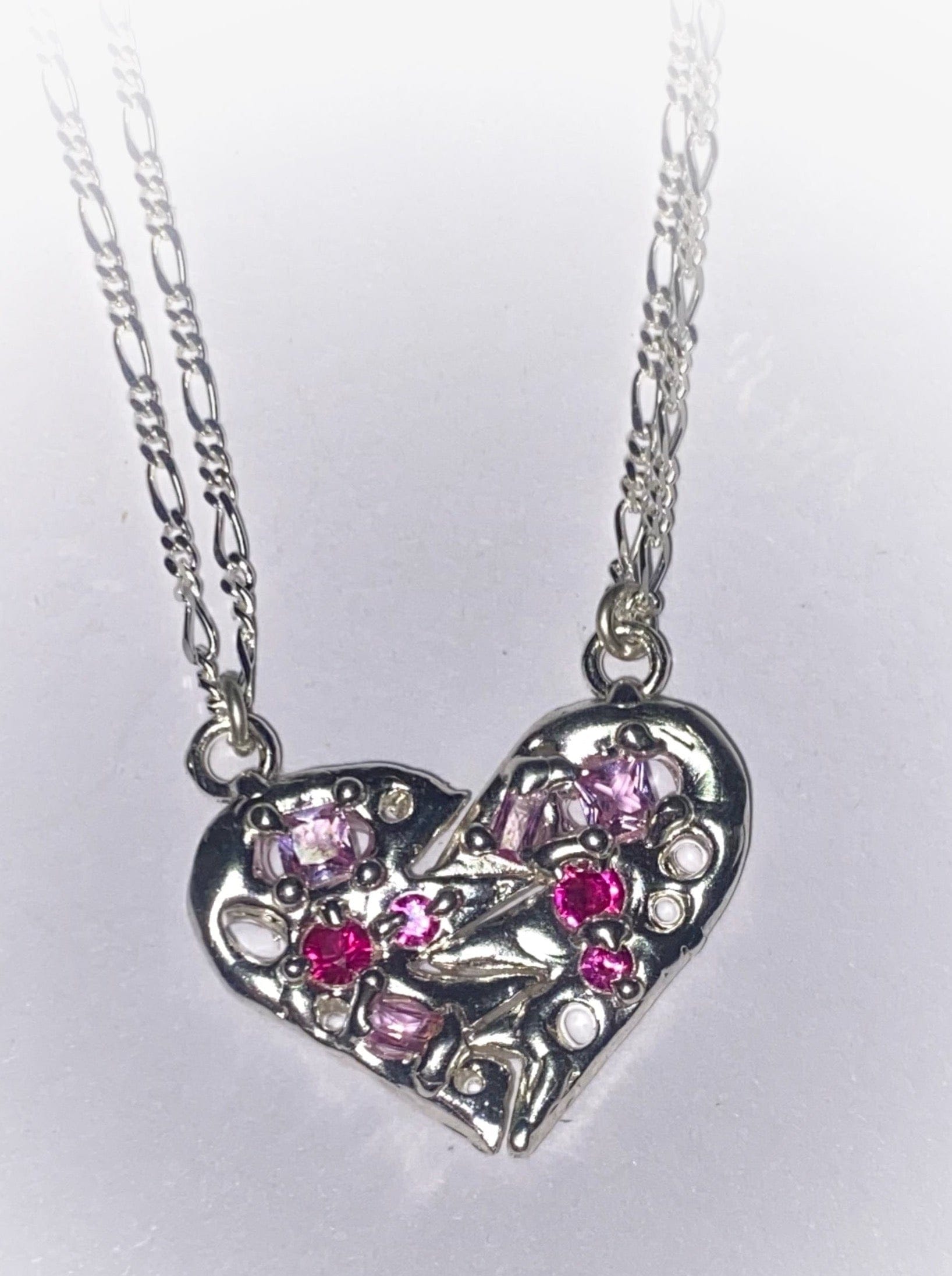 Cherished Necklaces in Pink and Red Gemstones-MGN-APOC STORE