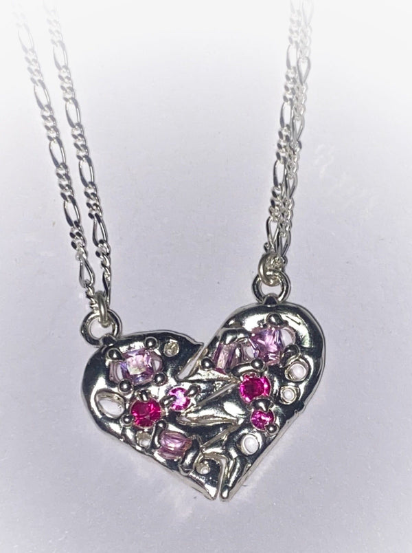 Cherished Necklaces in Pink and Red Gemstones-MGN-APOC STORE