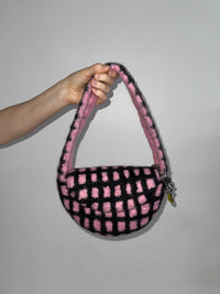 PLAID BAG #4 - Baby Pink / Black-Carboot-APOC STORE