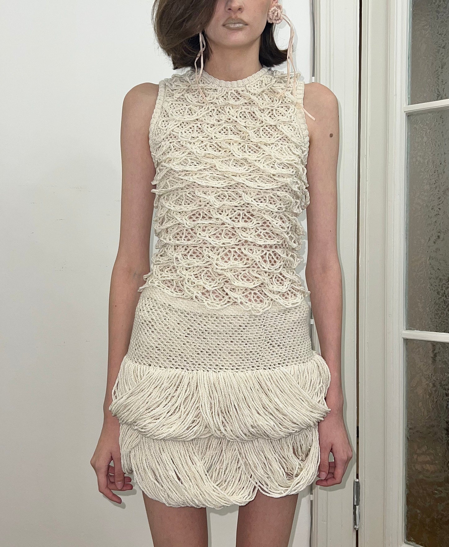 Crochet Fringe Skirt-Nastyamasha-APOC STORE