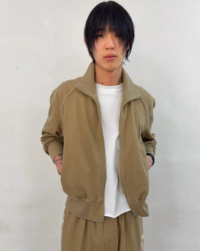 Painted Track Zip-up (Beige)-EGNARTS-APOC STORE