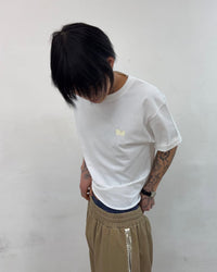Cut off T-shirts (White)-EGNARTS-APOC STORE