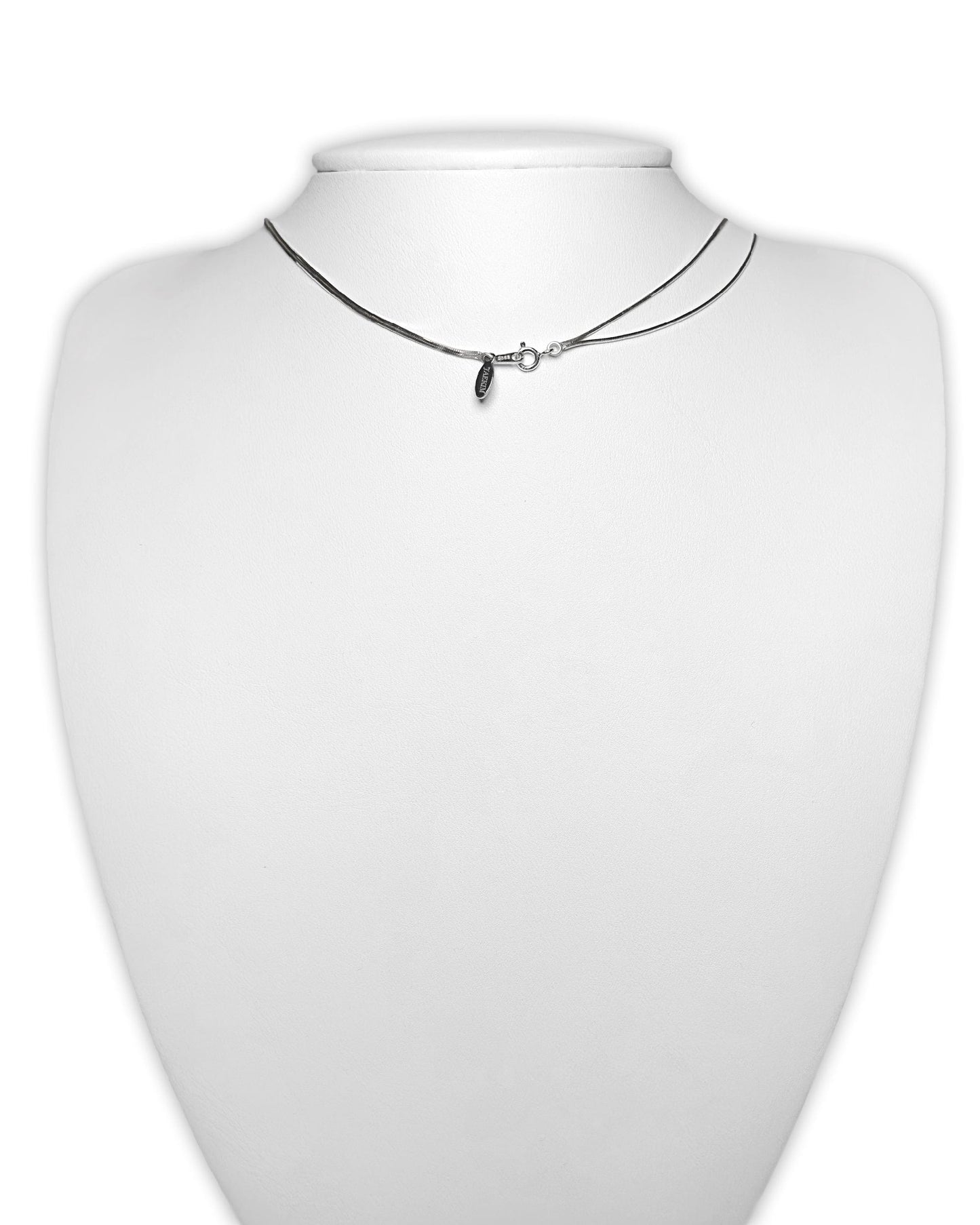 Silver tassel necklace 03-Jaekim-APOC STORE