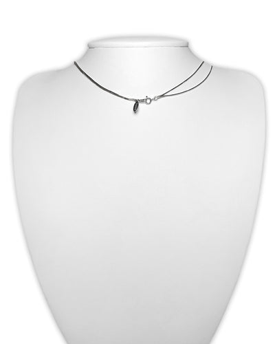 Silver tassel necklace 03-Jaekim-APOC STORE