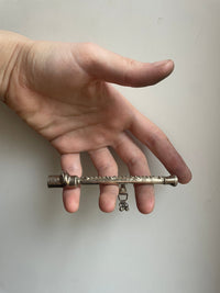 Brass Cigarette's holder with silver elements-Mia Gosset-APOC STORE