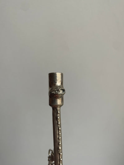 Brass Cigarette's holder with silver elements-Mia Gosset-APOC STORE