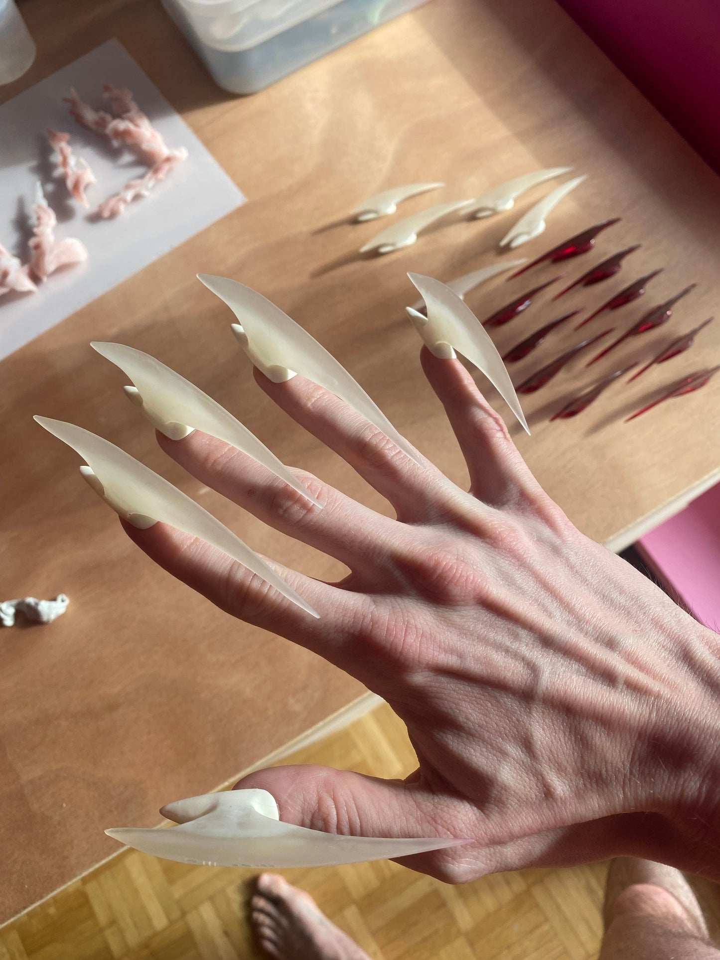 TD Claws Milk Nail Set-Texto Dallas-APOC STORE