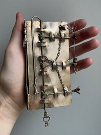 Brass Notebook with Chain-Mia Gosset-APOC STORE