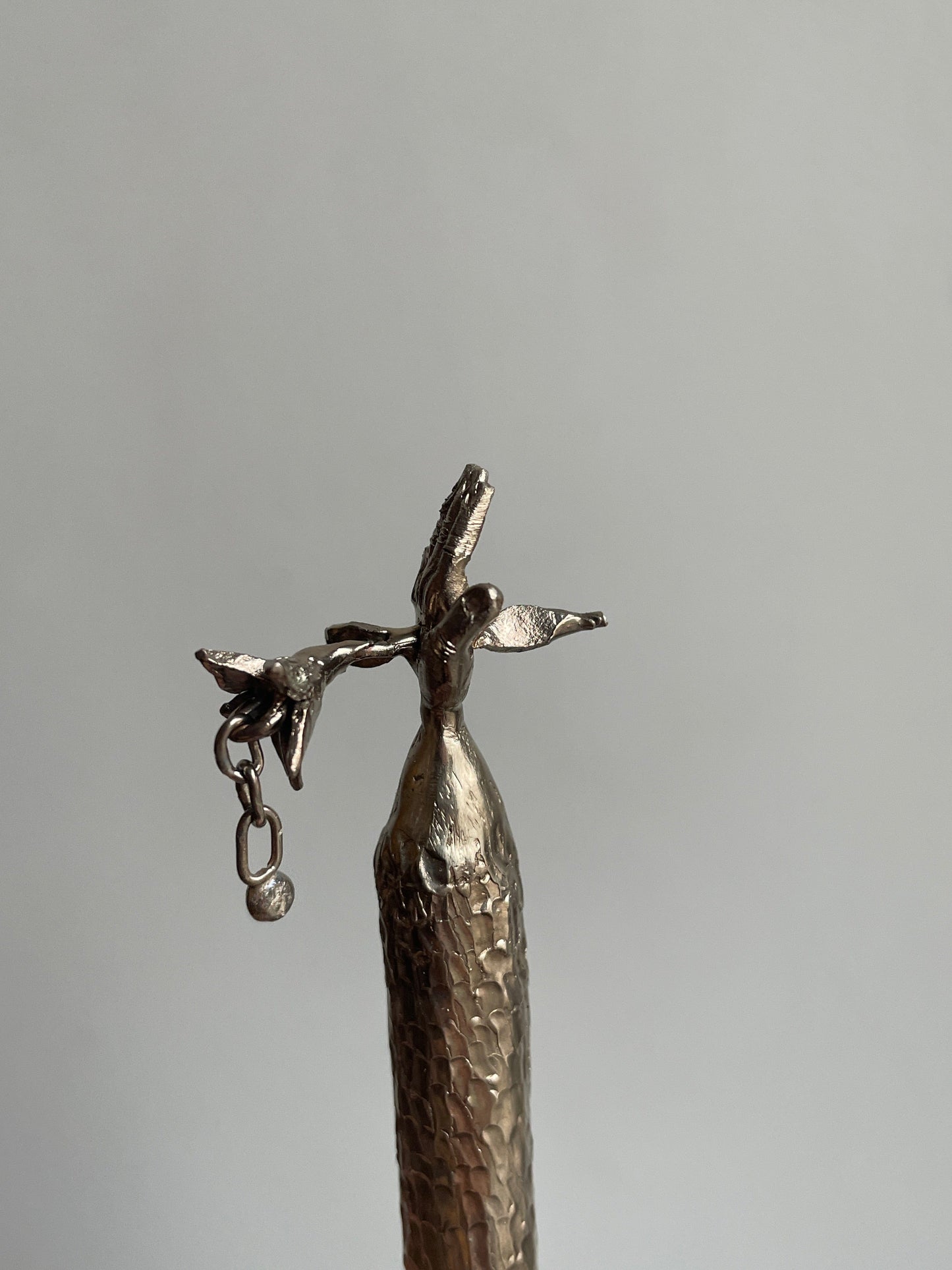 Brass Pencil's holder with silver elements-Mia Gosset-APOC STORE