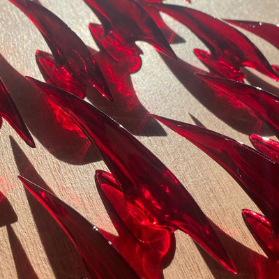 TD Claws Red Nail Set-Texto Dallas-APOC STORE