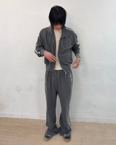 Painted Track Pants (Charcoal)-EGNARTS-APOC STORE