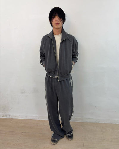 Painted Track Zip-up (Charcoal)-EGNARTS-APOC STORE