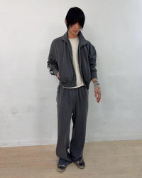 Painted Track Zip-up (Charcoal)-EGNARTS-APOC STORE