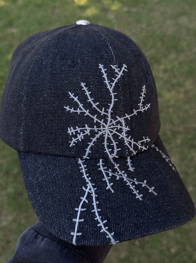 Denim Nerve Hat-Squiggles-APOC STORE