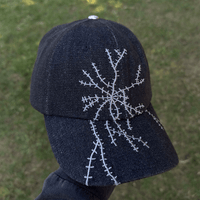 Denim Nerve Hat-Squiggles-APOC STORE
