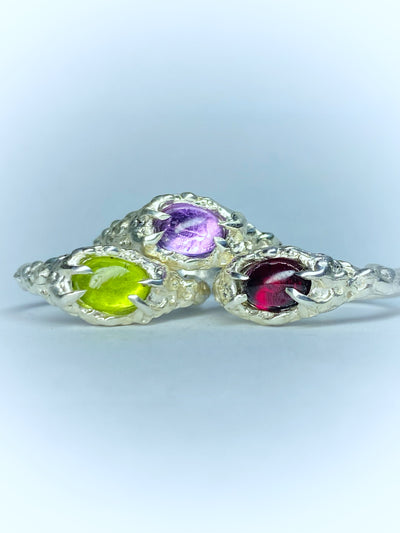 Saturn Ring in Rhodolite Garnet-MGN-APOC STORE