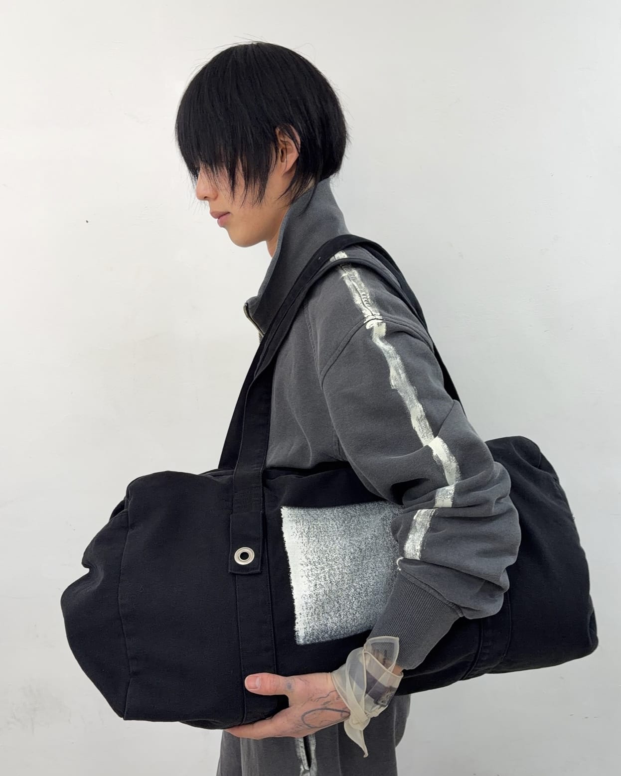 Painted Boston Bag (Black) – APOC STORE