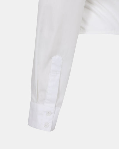 Longsleeve Necktie shirt - White-Julye Han-APOC STORE