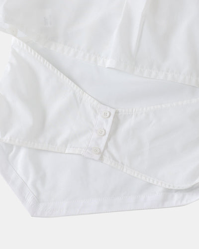 Longsleeve Necktie shirt - White-Julye Han-APOC STORE