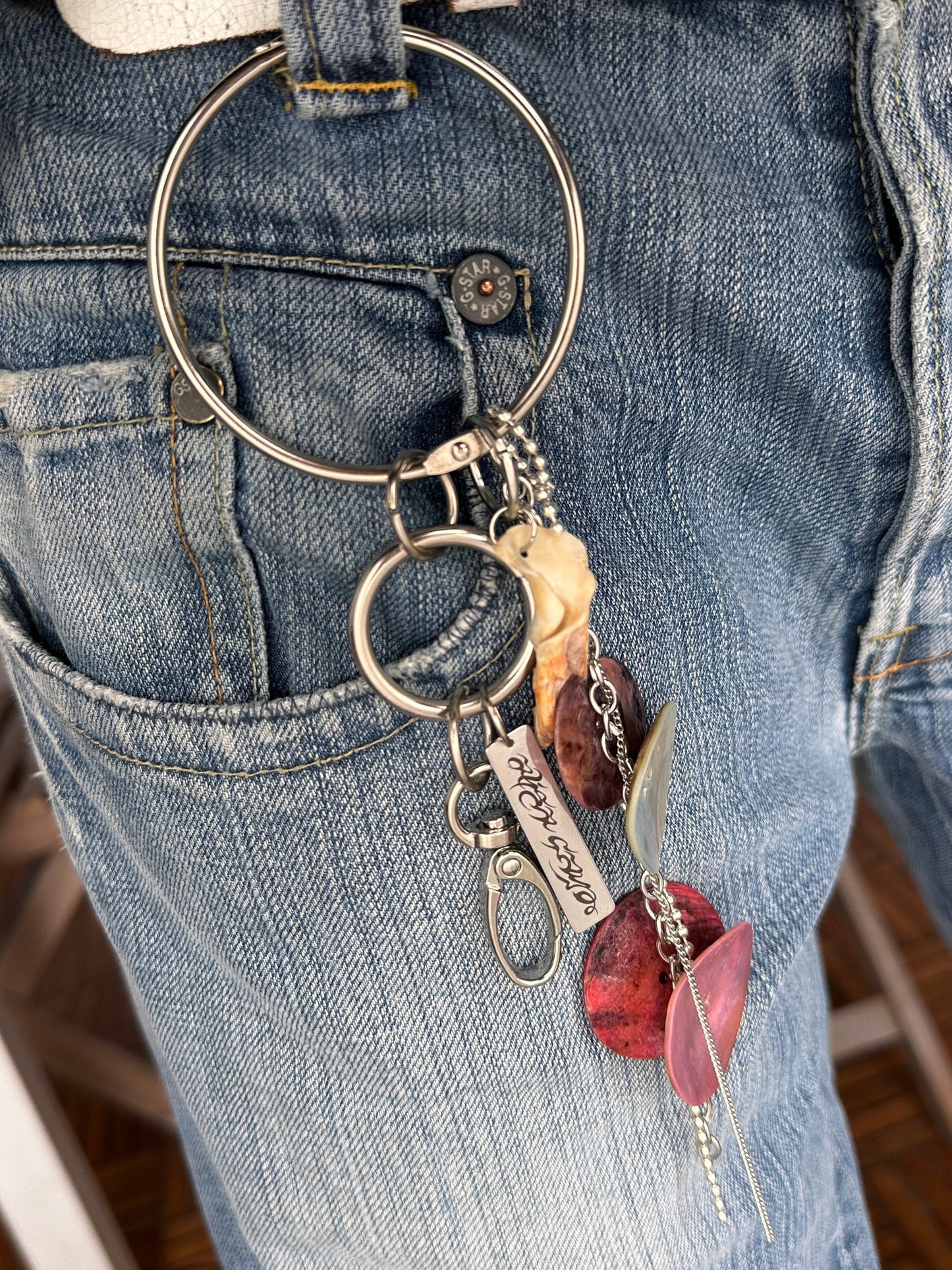 Big button keychain-Alisa Cayoo-APOC STORE