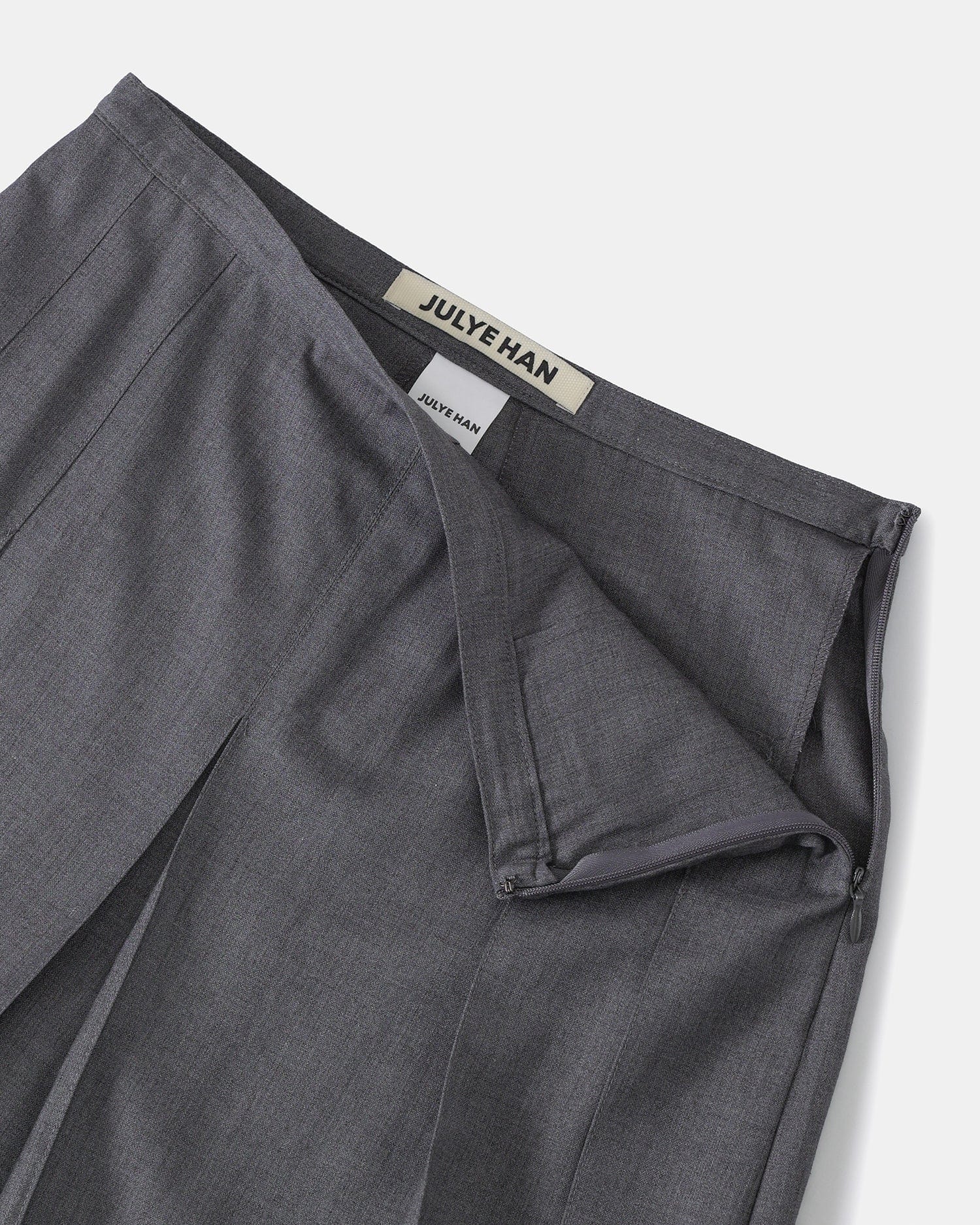 Box Pleats Skort - Gray-Julye Han-APOC STORE