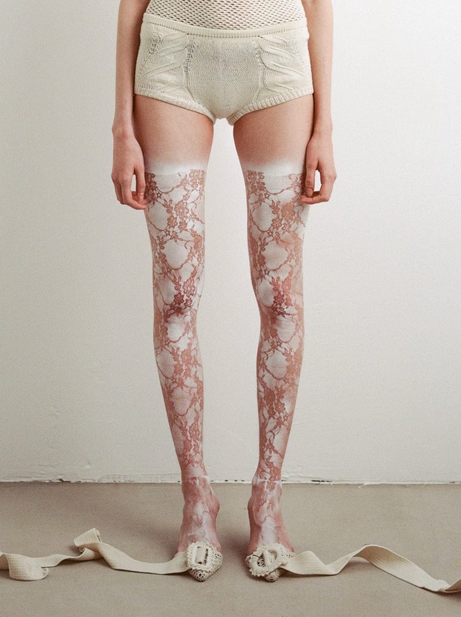 Knitted Mini Shorts-Nastyamasha-APOC STORE