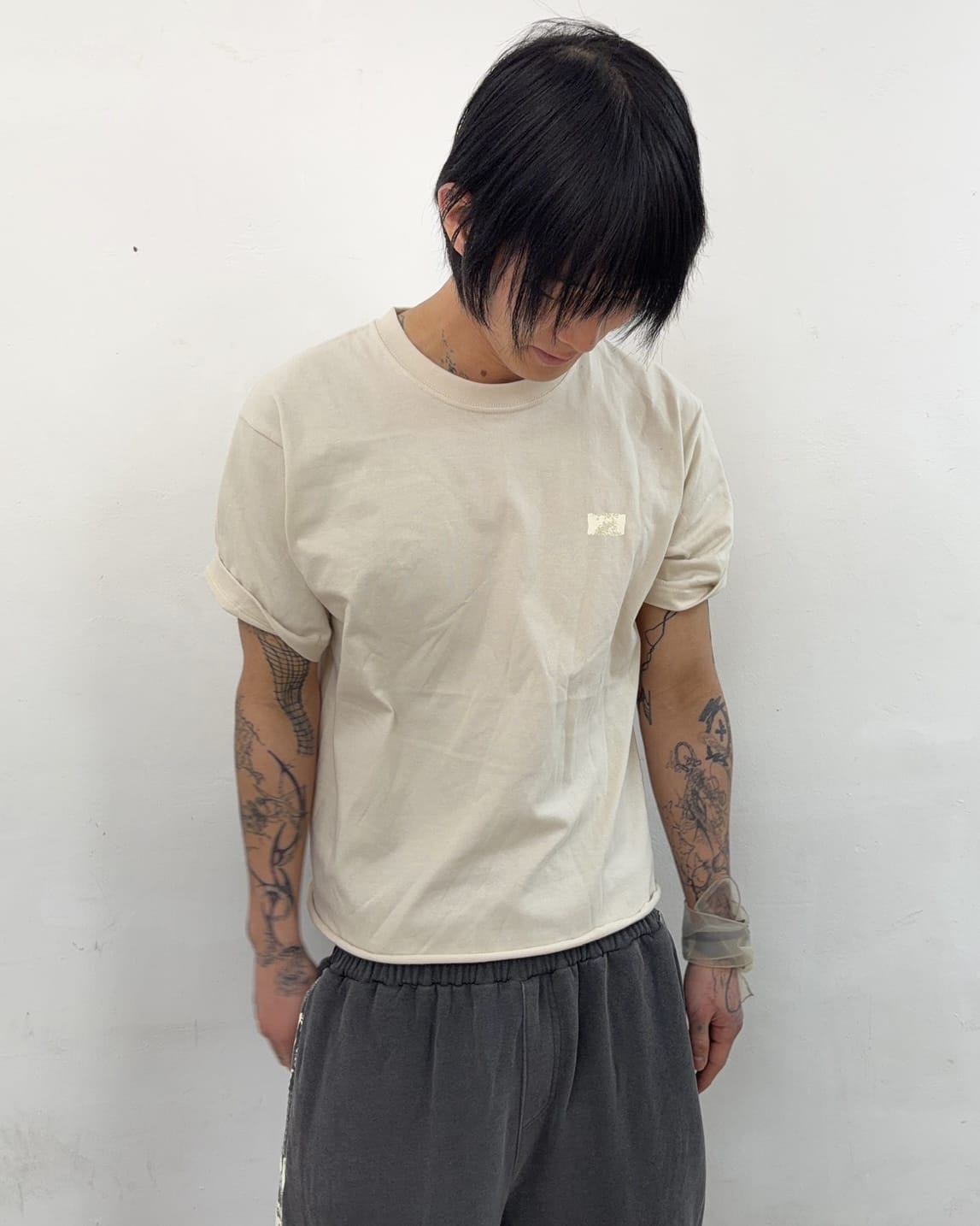 Cut off T-shirts (Natural)-EGNARTS-APOC STORE