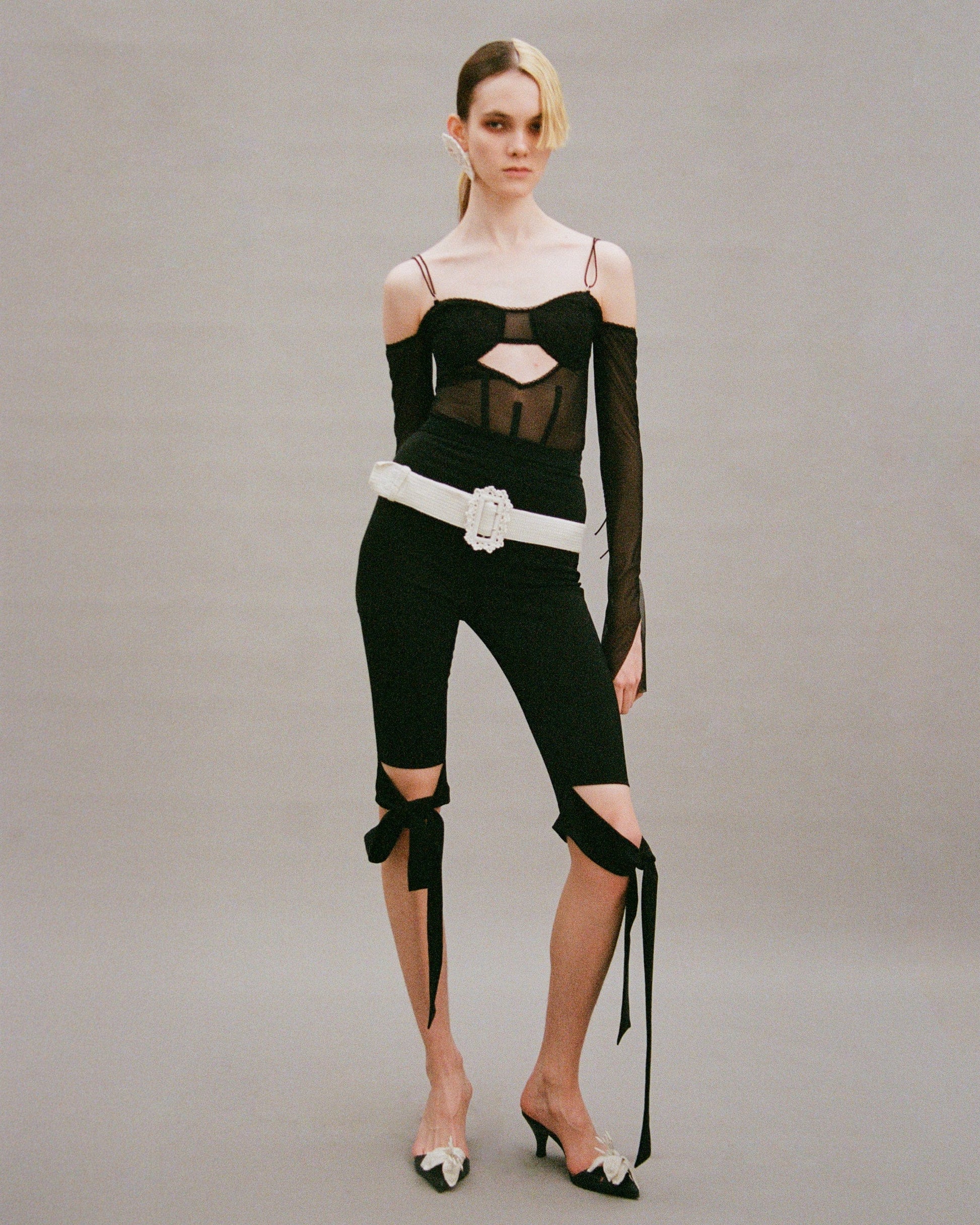 Mesh Bodysuit with boning details-Nastyamasha-APOC STORE