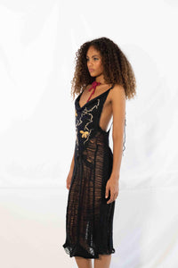 SILK COCOON DROP STITCH LAYERING DRESS-GRACE GUI-APOC STORE