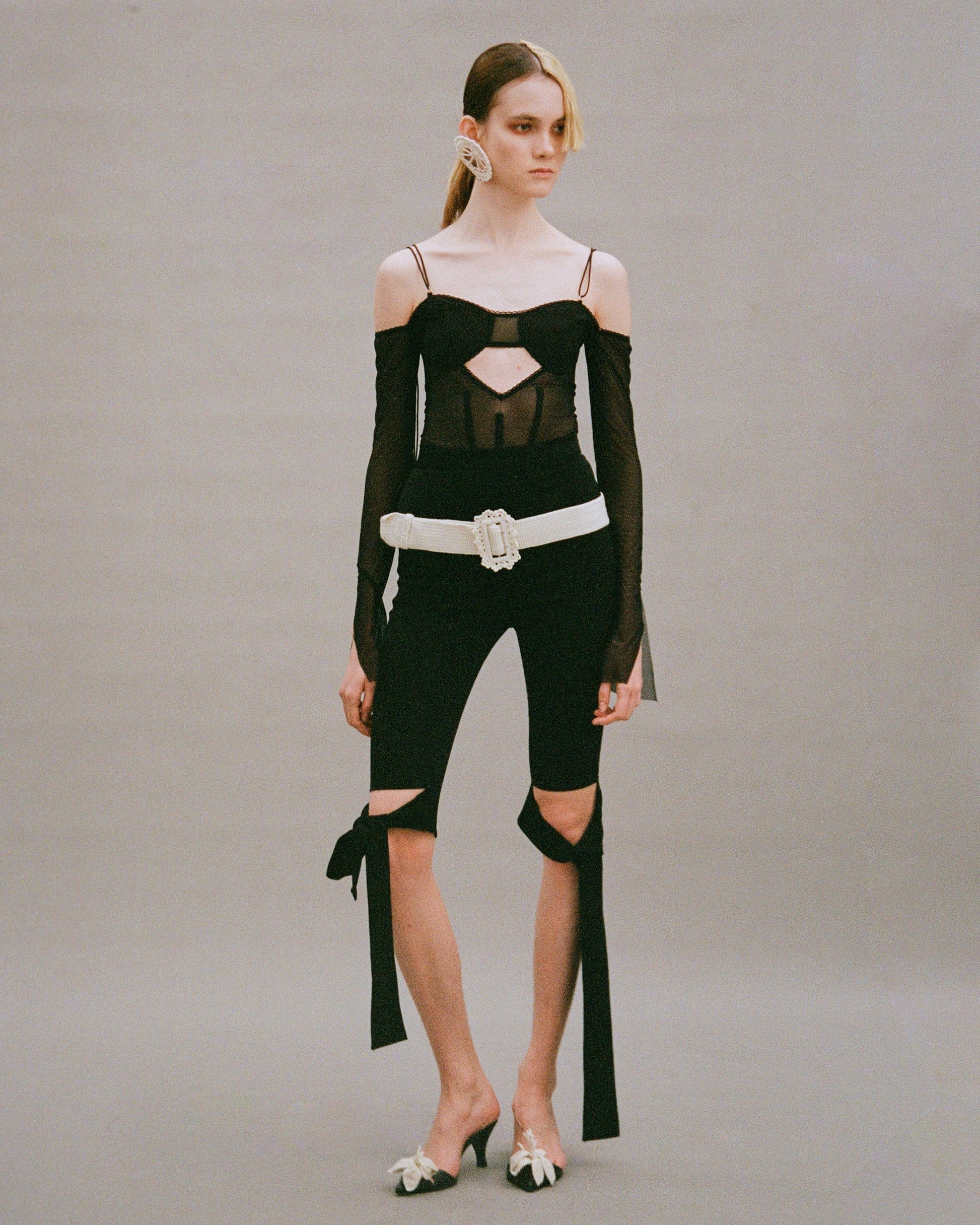 Mesh Bodysuit with boning details-Nastyamasha-APOC STORE