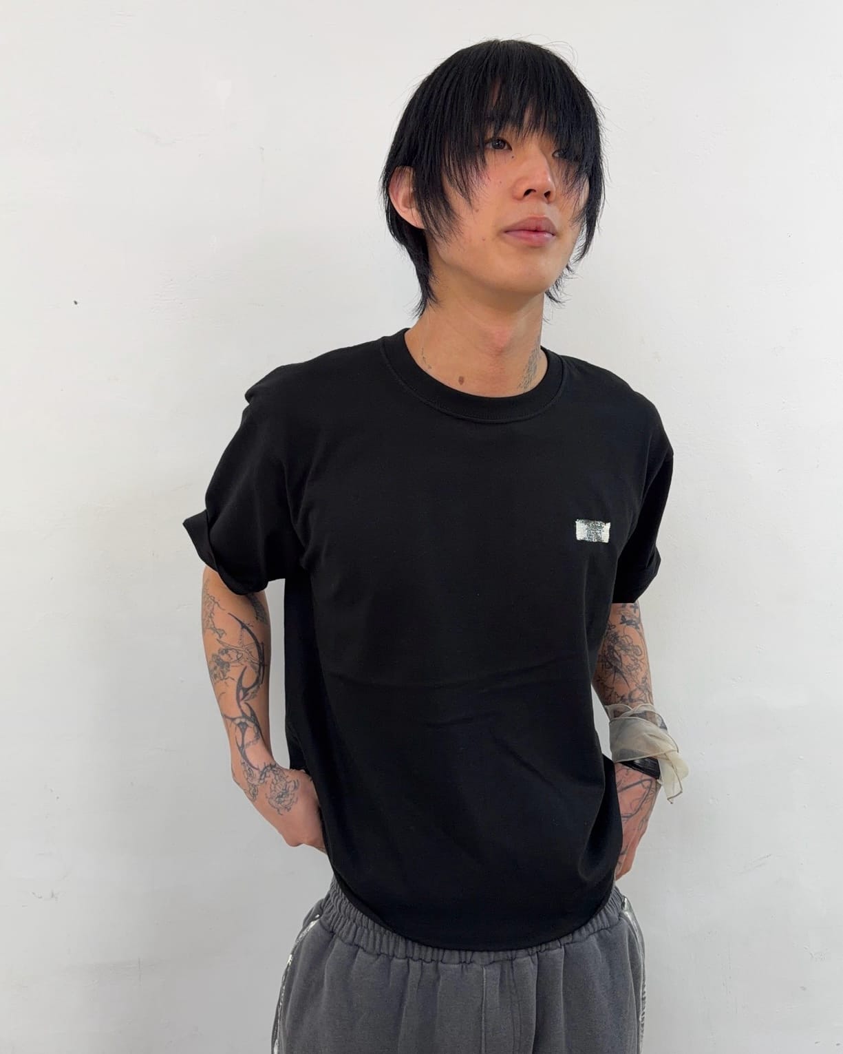 Cut off T-shirts (Black)-EGNARTS-APOC STORE
