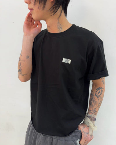 Cut off T-shirts (Black)-EGNARTS-APOC STORE