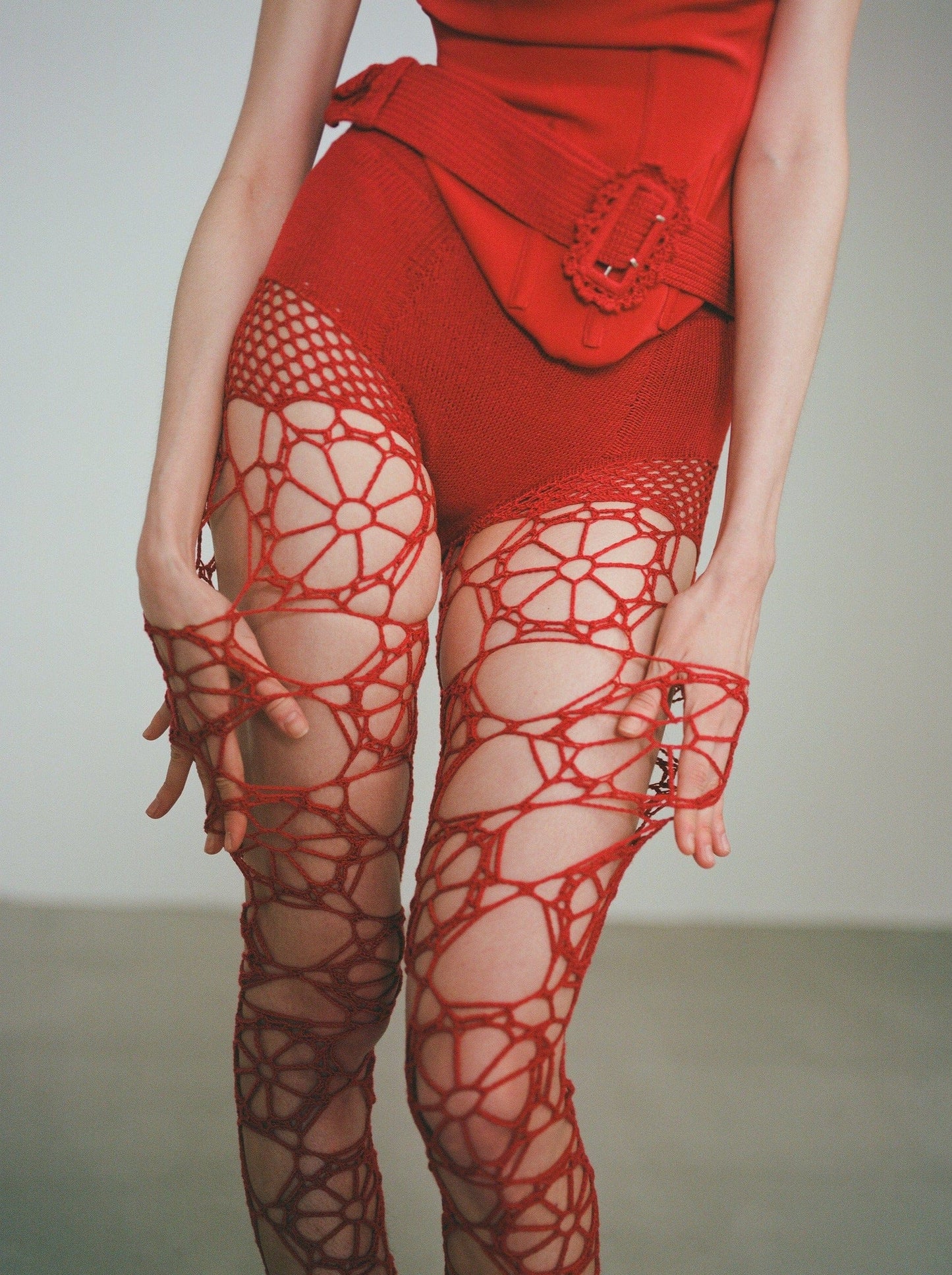 Floral Crochet Leggings-Nastyamasha-APOC STORE