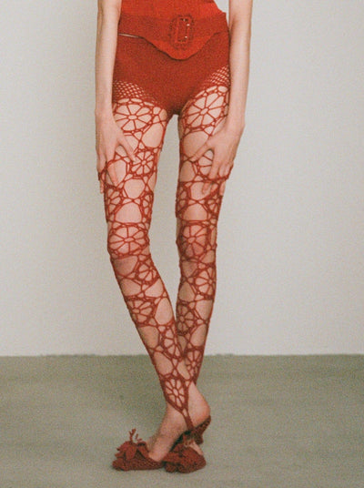 Floral Crochet Leggings-Nastyamasha-APOC STORE