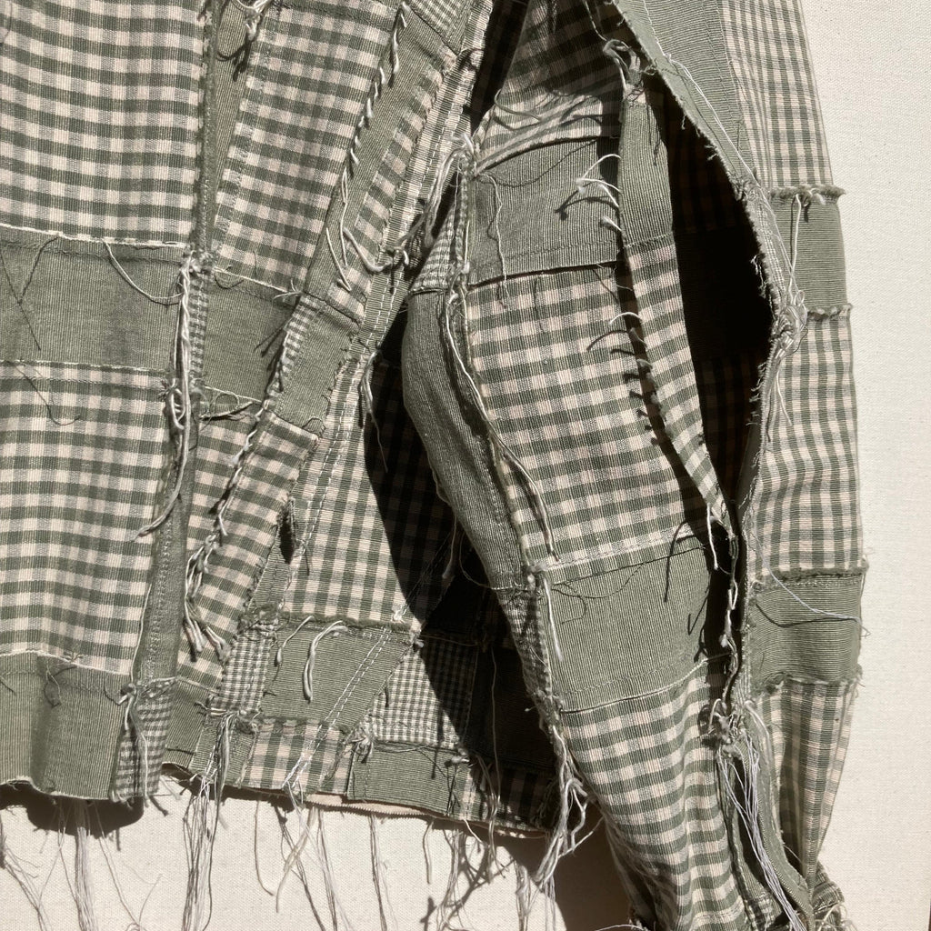 Jetpack Hom(m)e SAGE/Ivory Patchwork Canvas and Leather Jacket – APOC STORE