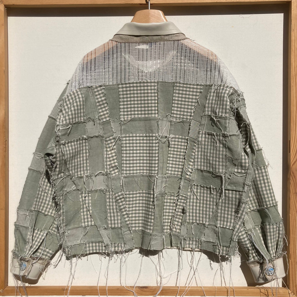 Jetpack Hom(m)e SAGE/Ivory Patchwork Canvas and Leather Jacket – APOC STORE